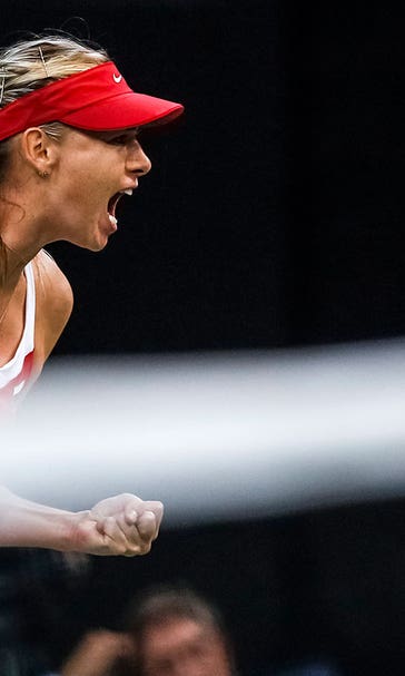 Sharapova beats Pliskova to even Fed Cup final